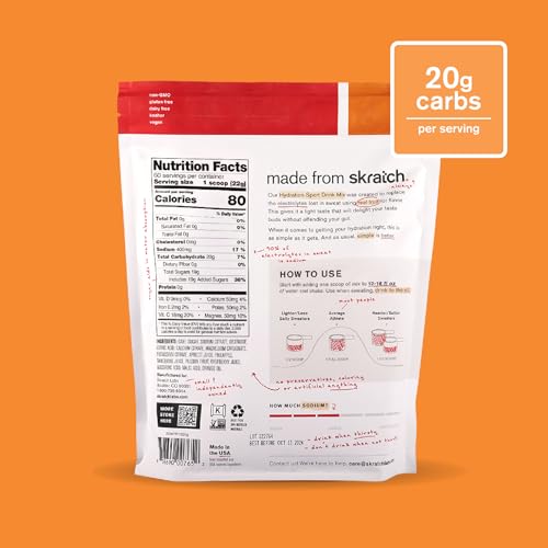 Skratch Labs Hydration mélange eau : préparation facile dans une gourde lors d'un parcours