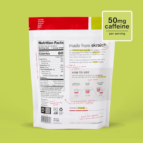Skratch Labs Hydration verre-dilution, préparation rapide d’une boisson électrolytique