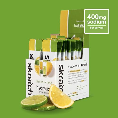 Poudre électrolyte Skratch Labs se dissout rapidement dans l'eau.
