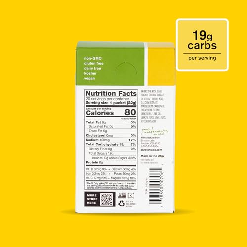 Électrolytes Skratch Labs – sodium, potassium et magnésium pour l'effort.