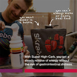 Préparation boisson framboise Skratch Labs pour hydratation efficace