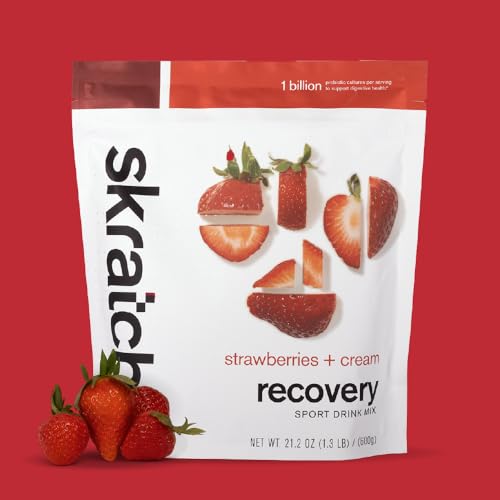 Skratch Labs Récupération – Doseur visible, récupération rapide après l'entraînement.