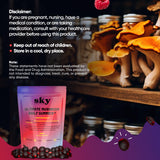 Gomme au cordyceps apportant une énergie soutenue.