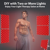 Skylaxy lampe thérapie lumière rouge ensemble de deux panneaux pour flexibilité et économie