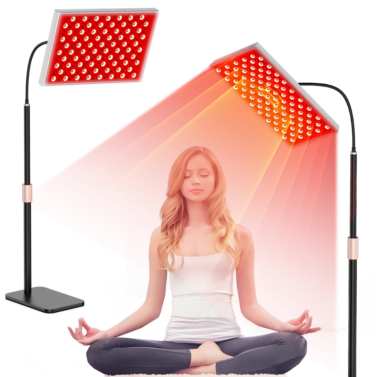 Lampe Skylaxy rouge visage et corps pour usage à domicile et bien-être.