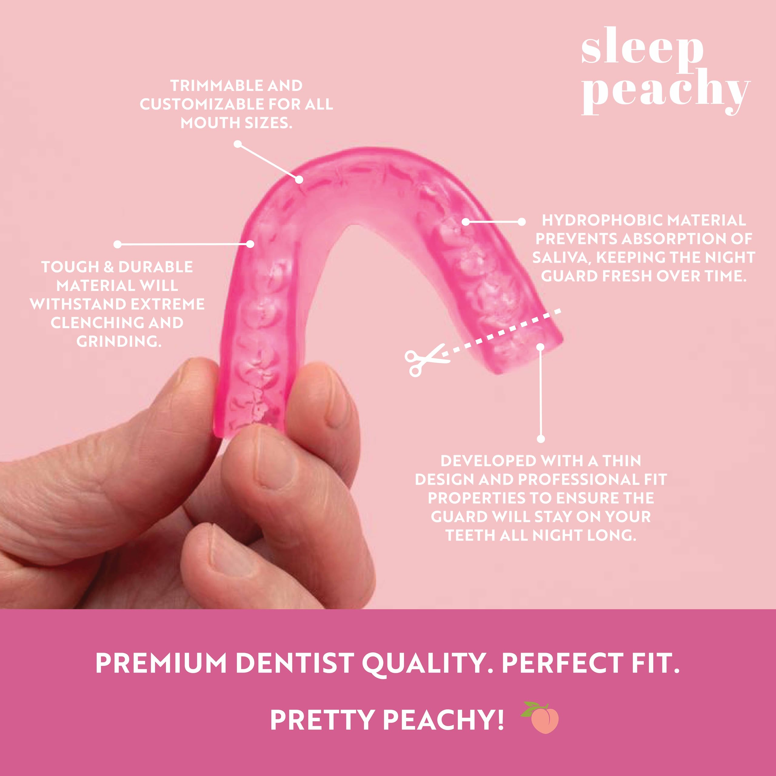 Sleep Peachy avec le matériau magique, ajustement réinventable après usage
