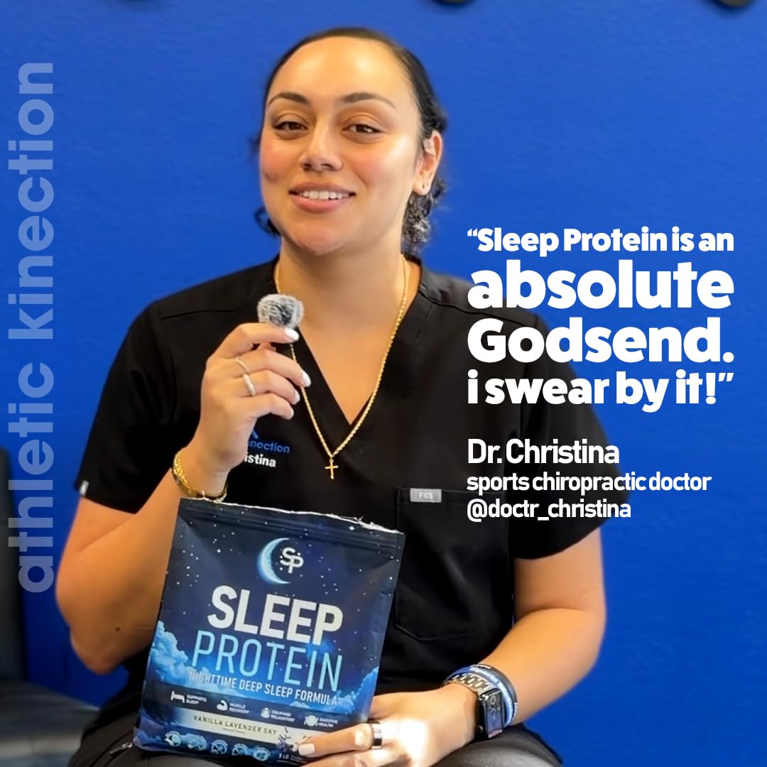 Sleep Protein 20 g de protéines – apport nocturne pour soutien musculaire sans sucre.