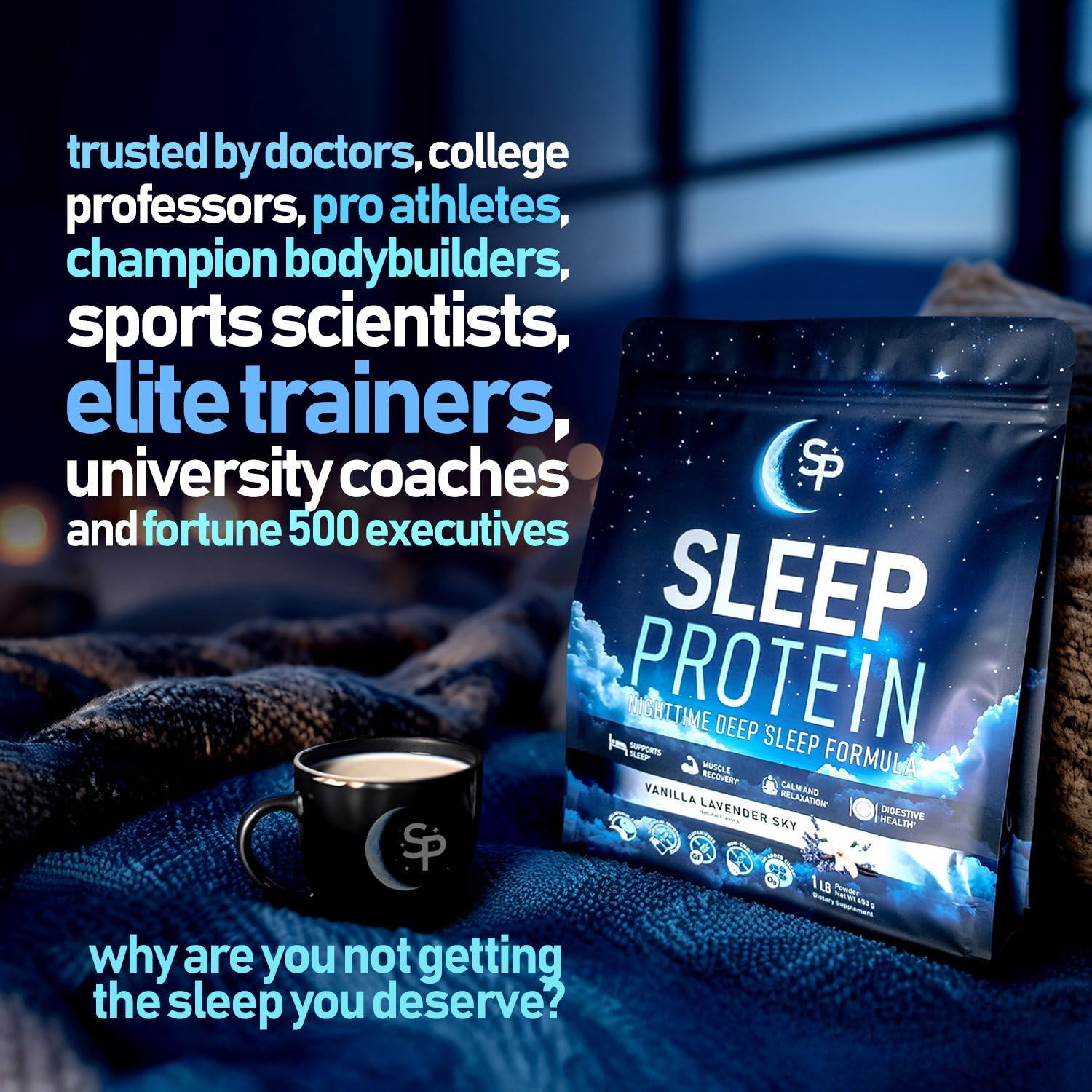 Sleep Protein texture crèmeuse – expérience sensorielle agréable qui prépare le sommeil.
