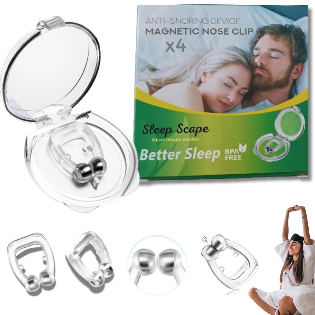 Sleep Scape clip nasal pack4: solution anti ronflement portable pour nuits plus calmes.