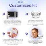 Sleep Silent ouverture frontale favorise une respiration naturelle pendant le sommeil.