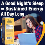 Sleep Soundly Mélatonine – format liquide avec absorption rapide.