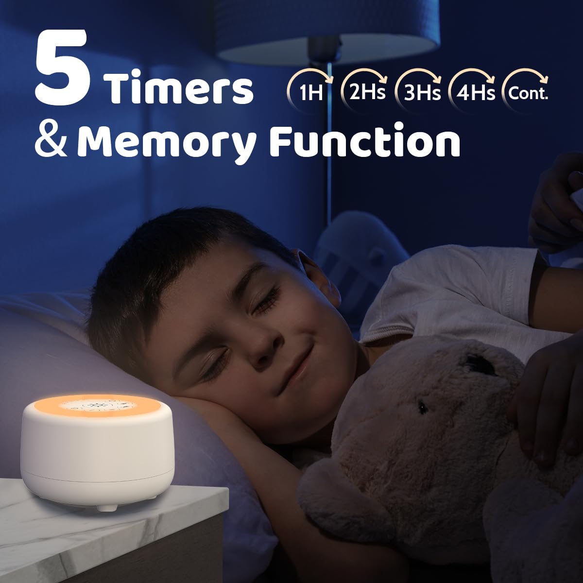 Sleepbox mémoire et minuterie facilitant les routines nocturnes.