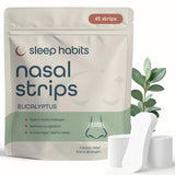 SleepHabits Bandes nasales emballage: facilité d'utilisation pour mieux respirer pendant la nuit.