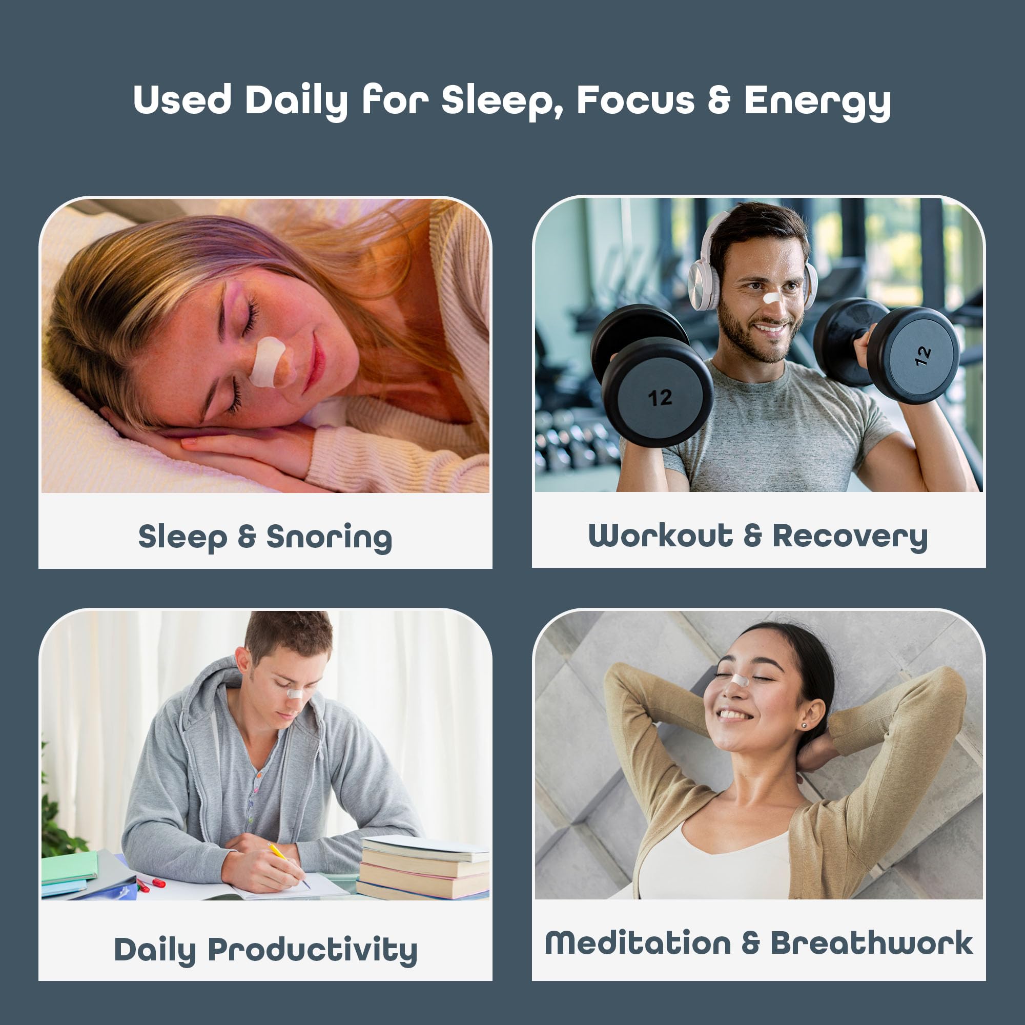 SleepHabits Bandes Nasales Aide Respiration: soutien discret pour le nez.