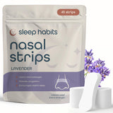 SleepHabits Bandes Nasales Lavande: confort nocturne et respiration améliorée.