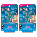 SleepRight Breathe Aid emballage double, pratique pour une solution prête à l’emploi.