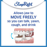 SleepRight Snore Aid, avance mandibulaire ajustable pour une position neutre.