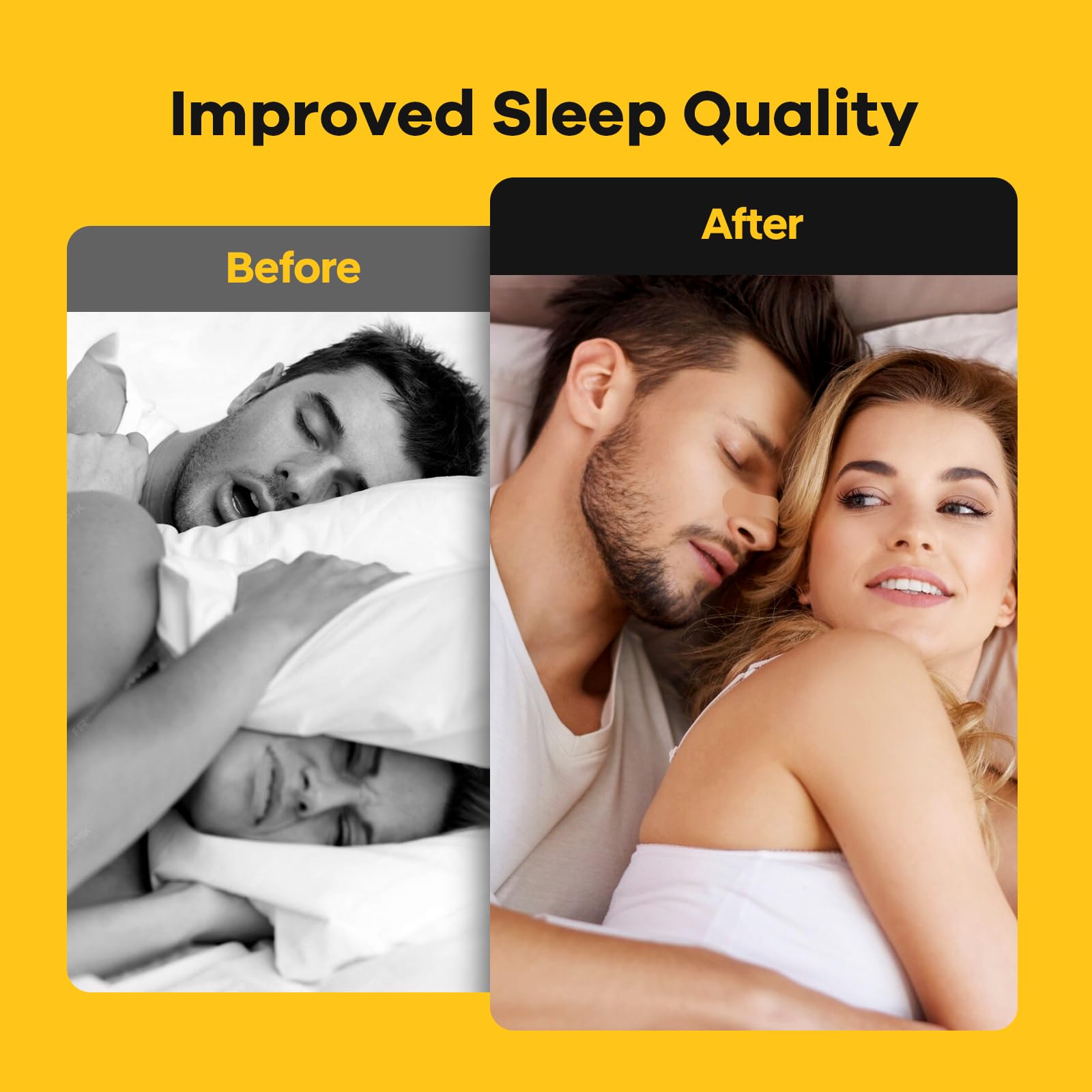 SleepSloth bandes nasales utilisation nocturne pour soulager la congestion.