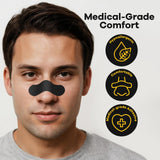 SleepSloth Strips Nasaux adhérence hypoallergénique pour un port sûr.