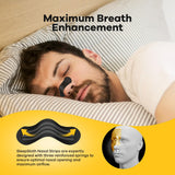 SleepSloth Strips Nasaux application pose aisée sur le nez.