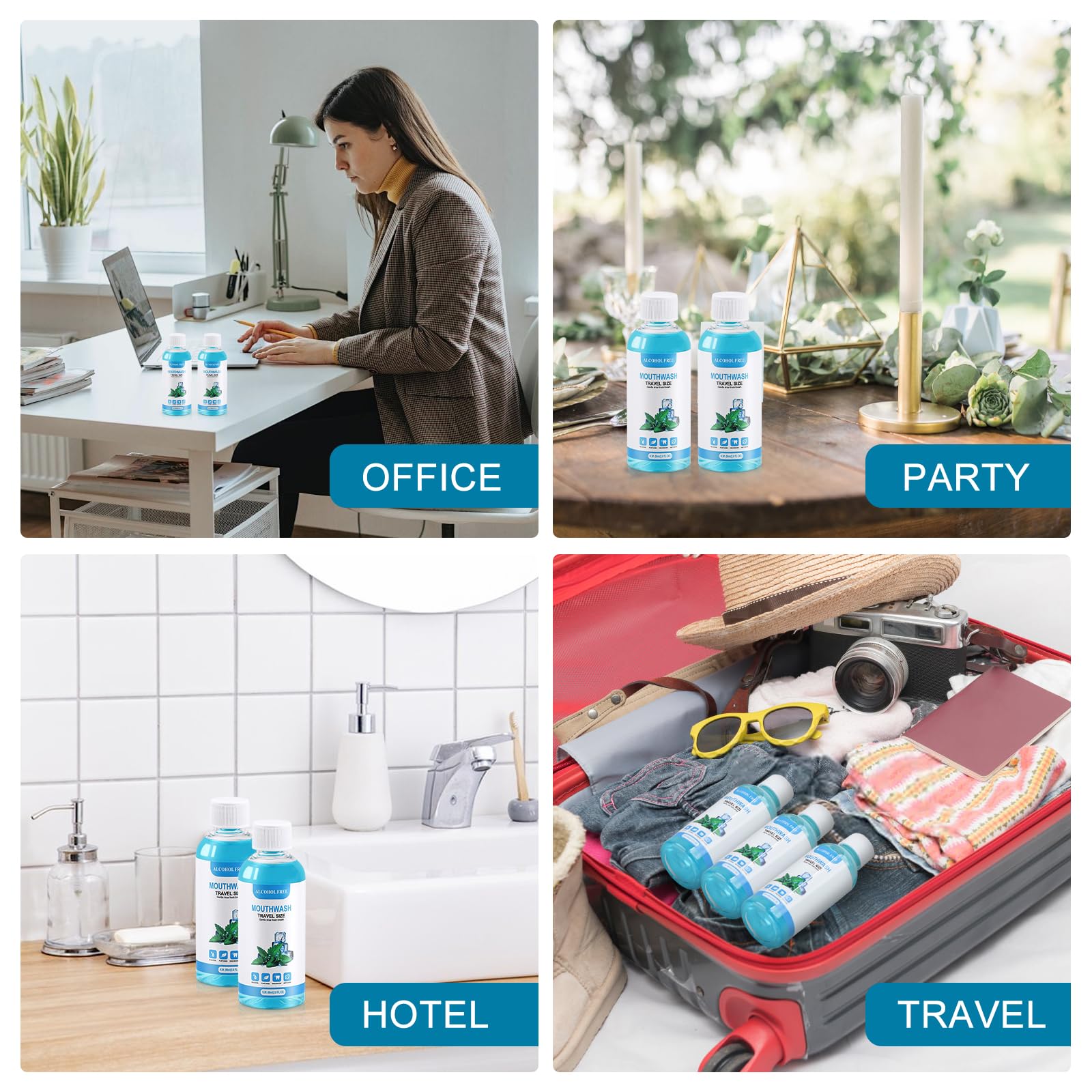 SLequipo haleine fraîche à la menthe, pour une respiration agréable après chaque utilisation.