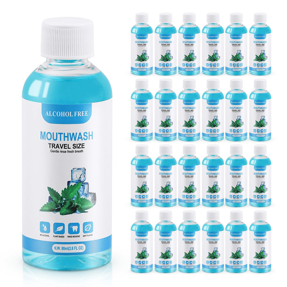 SLequipo pack 10 bouteilles 80ml, pratique pour le quotidien et les voyages.