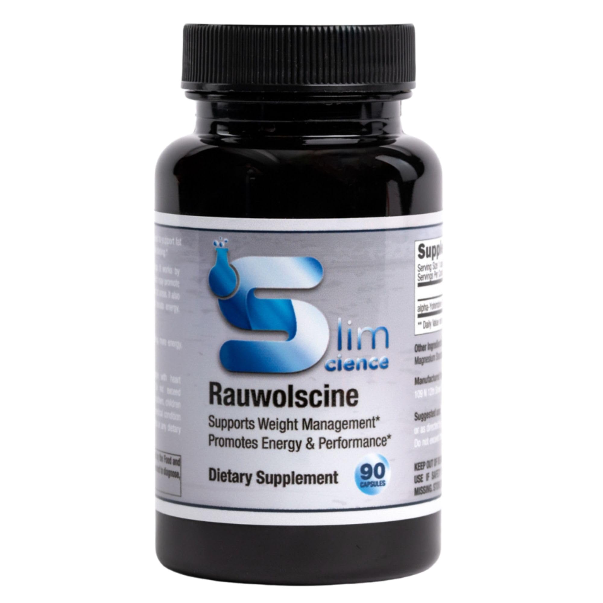 Slim Science Rauwolscine Yohimbine HCL routine sportive, soutien léger à l'entraînement.
