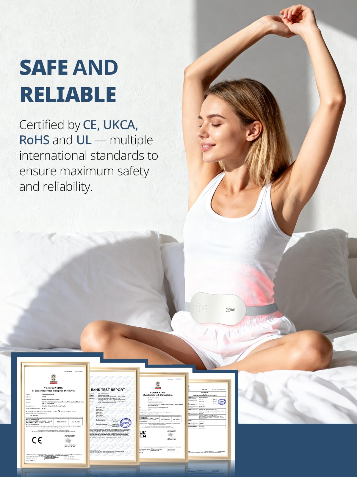 Slimpal utilisation sans fil au bureau pour rester active sans interruption.