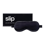 Masque Slip en soie de mûrier noir 22 momme, douceur pour peau et cheveux.
