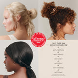 Grand scrunchie blanc SLIP Peppermint Dreams pour cheveux sans cassure