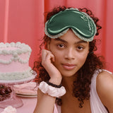 Scrunchie noir fin SLIP Peppermint Dreams pour tenue soyeuse