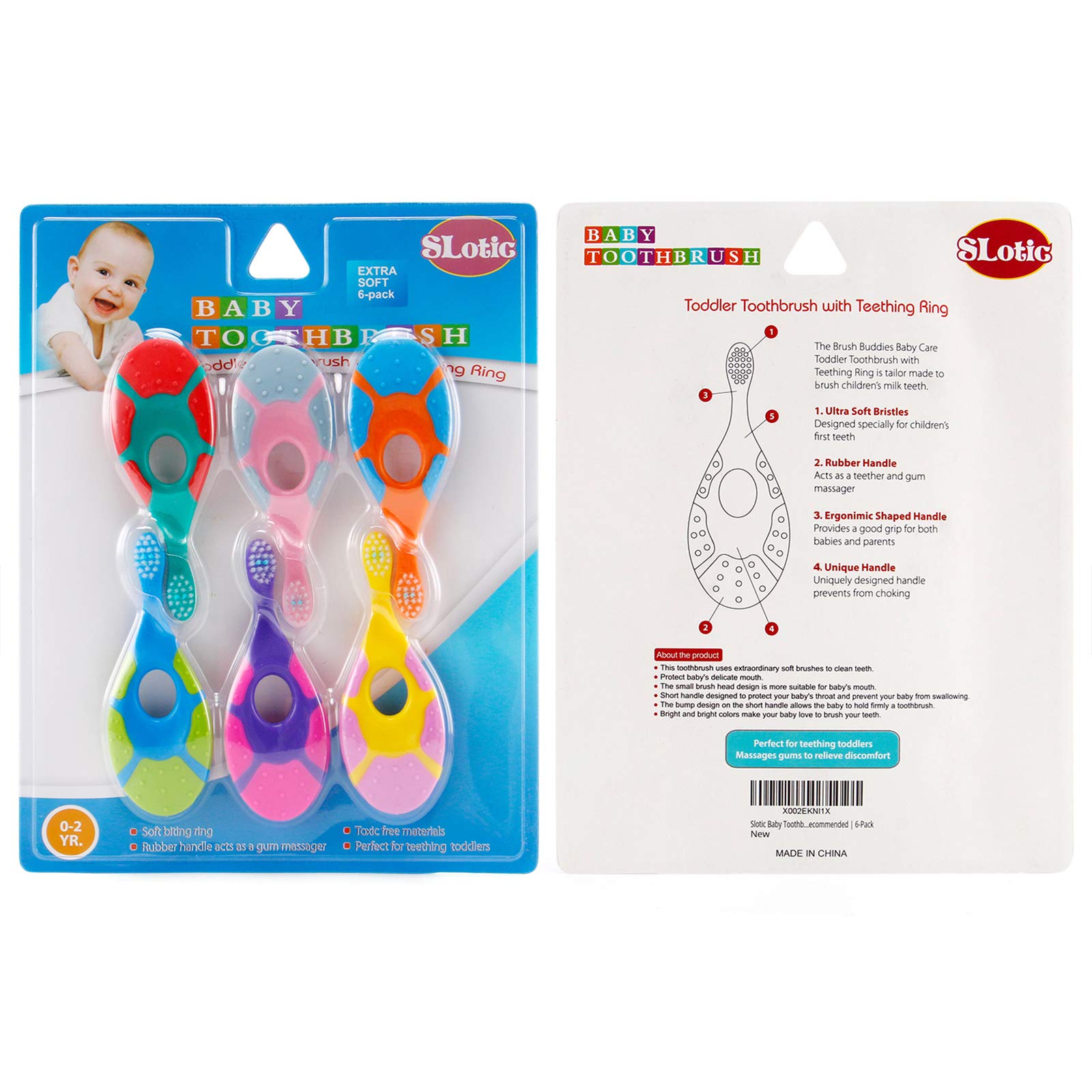 Brosse Slotic massage gingival intégré pour gencives sensibles.