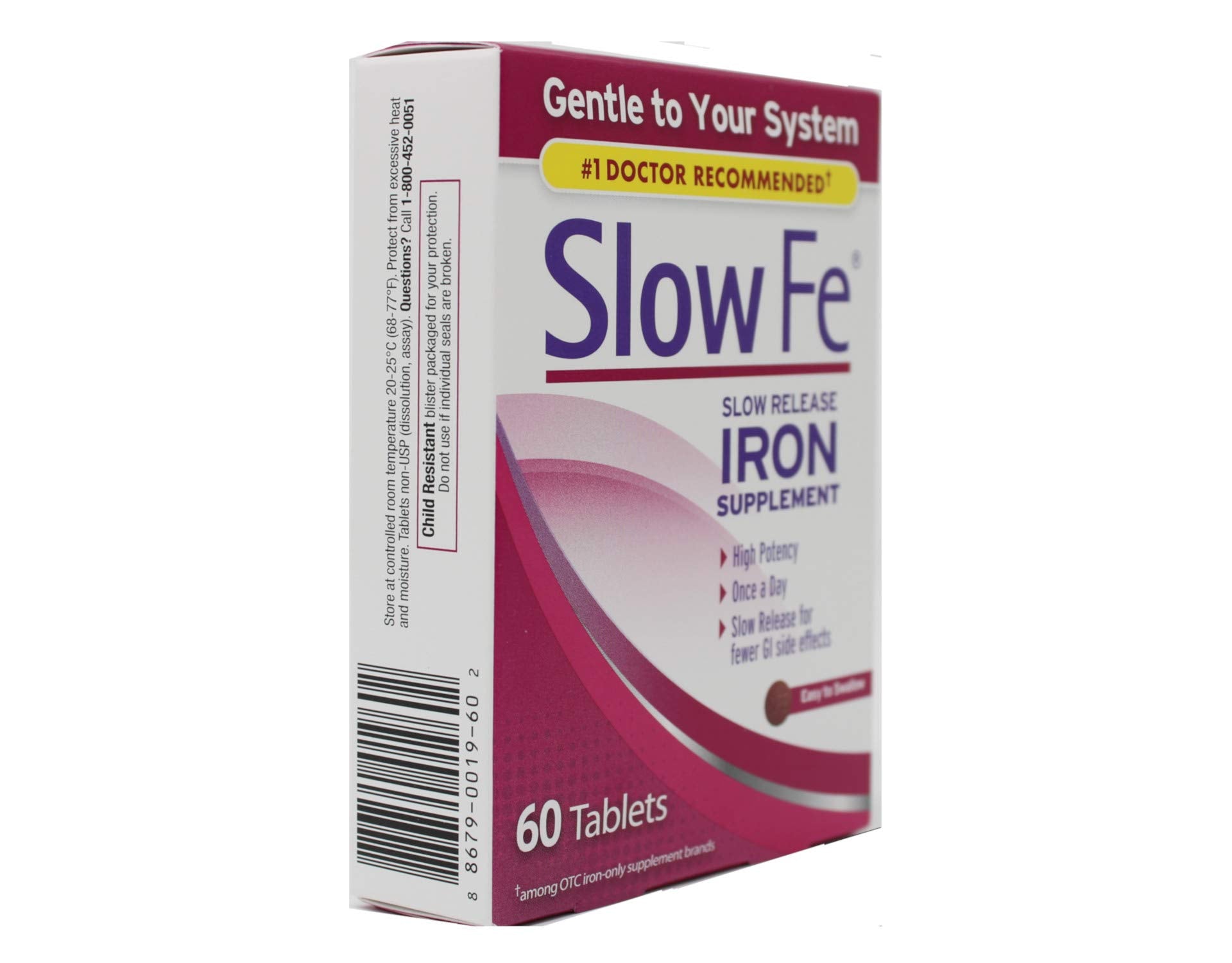 Slow Fe – sulfate ferreux inclus, libération lente pour une absorption progressive.