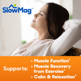 Gommes Slow-Mag en déplacement: soutien quotidien pour muscles et détente.
