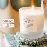 Mélange huiles essentielles romarin et citron Slow North, parfum clair et frais.