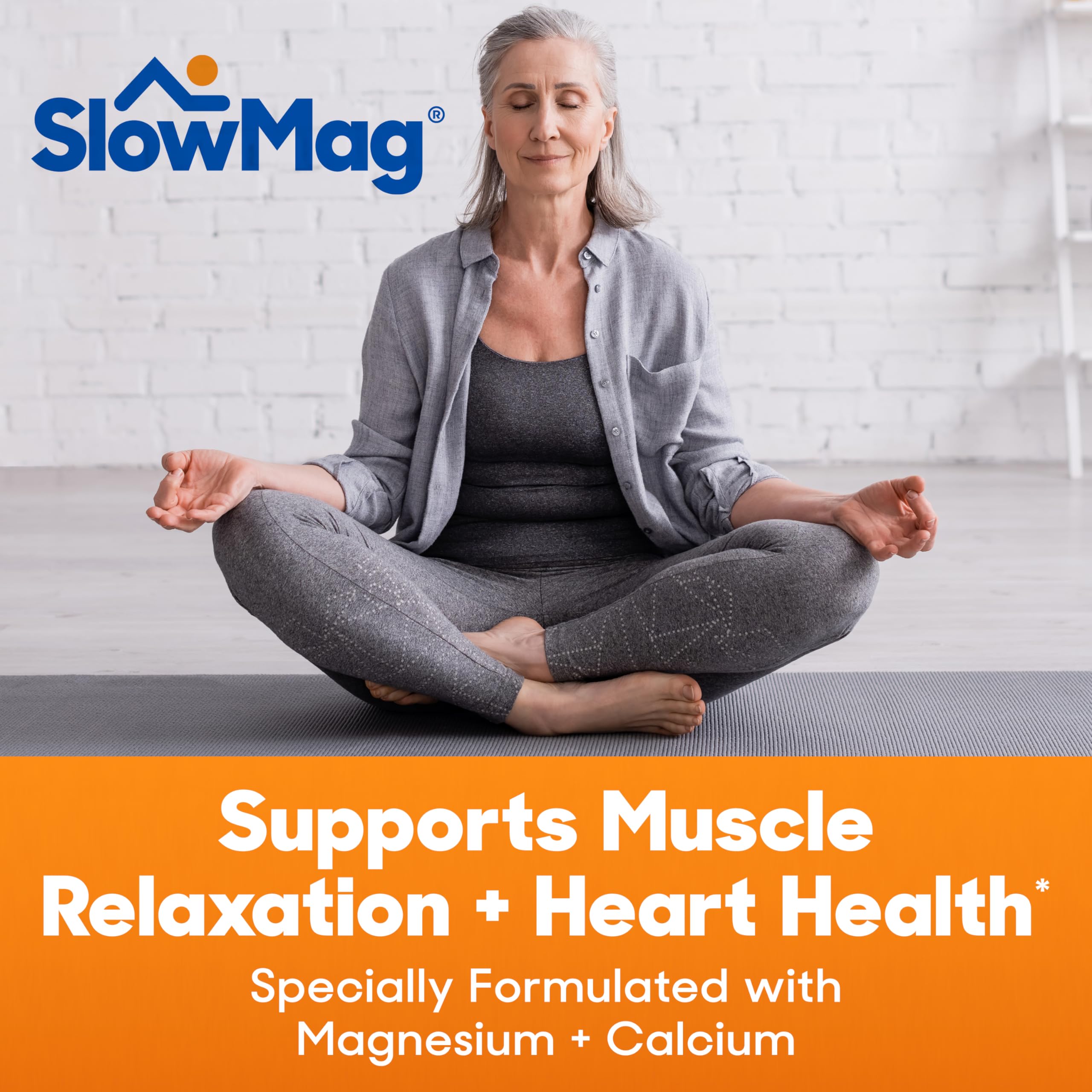 SlowMag calcium ajouté, soutien des fonctions nerveuses et musculaires.