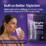 Slumber Night Lytes Aquamin et minéraux traces, enrichissent le profil minéral nocturne