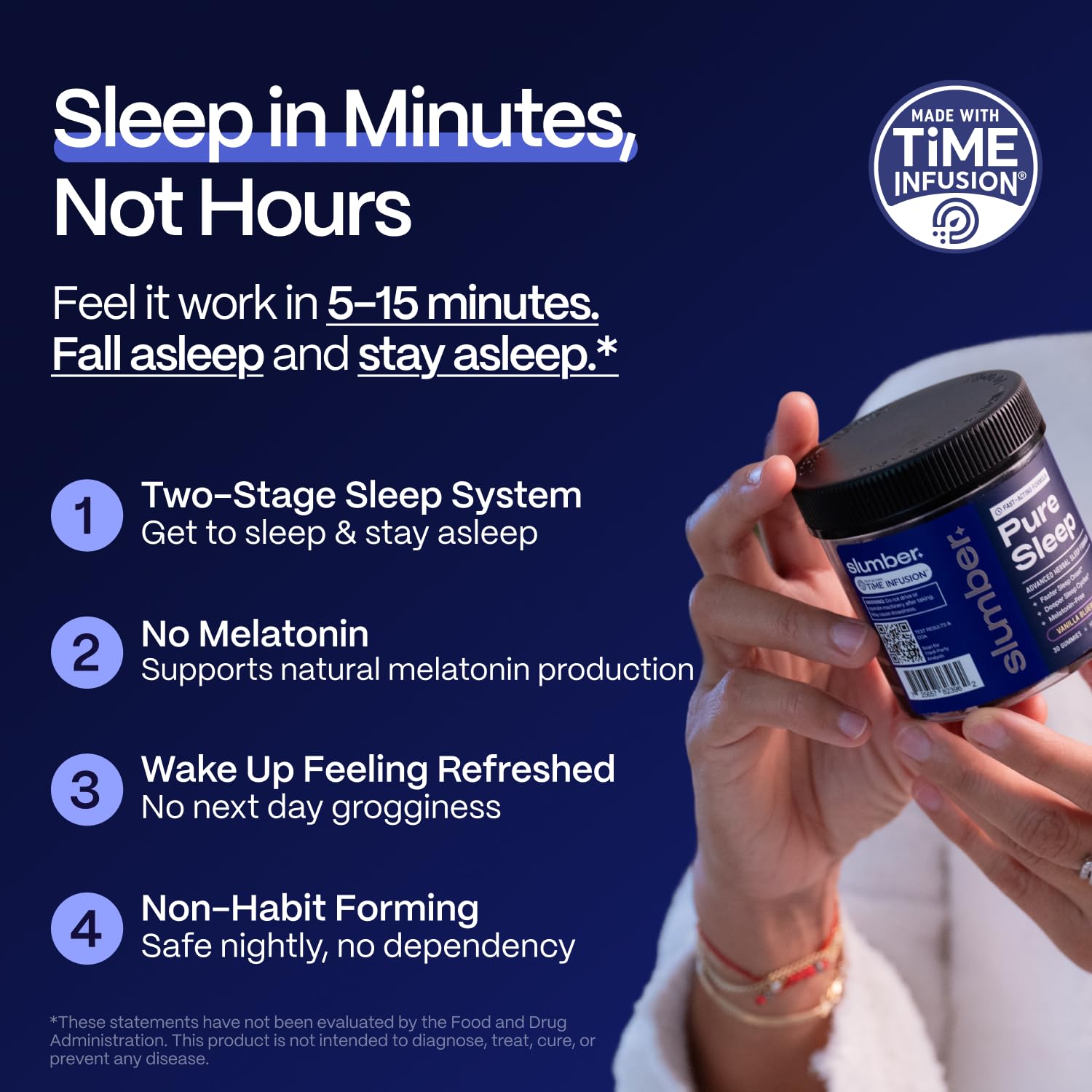 Slumber Pure Sleep mélisse citronnée pour la détente nocturne
