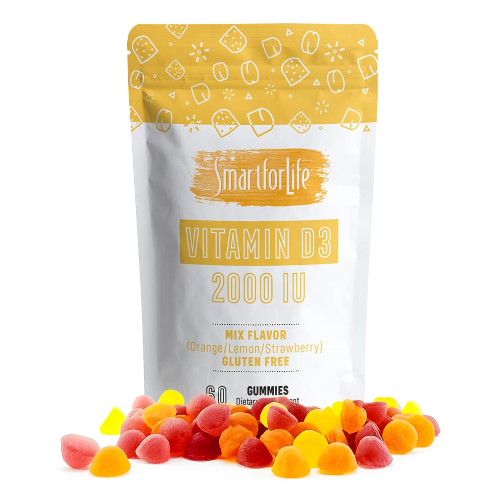 Smart for Life gommes D3 avec absorption élevée pour énergie quotidienne.