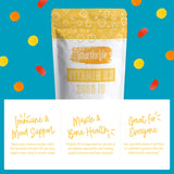 Smart for Life gommes D3 pour os et muscles avec meilleure absorption du calcium.