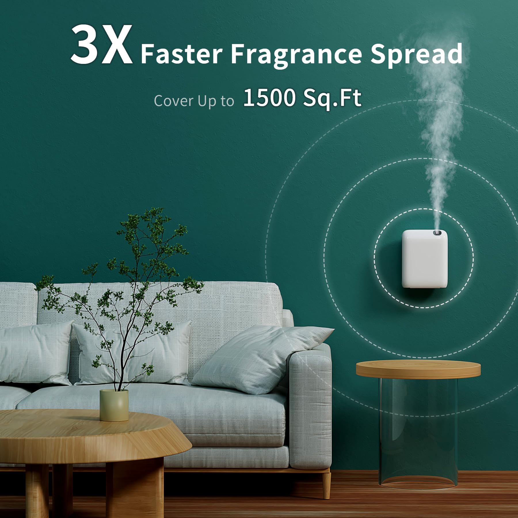 SMARTAROMA Capacité de 200 ml pour une diffusion durable.