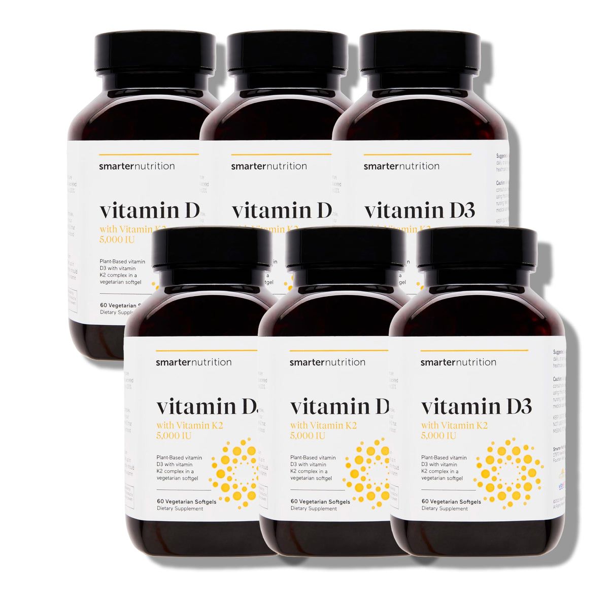SmartenNutrition D3 K2 – bouteille vegan, étiquette claire utile.