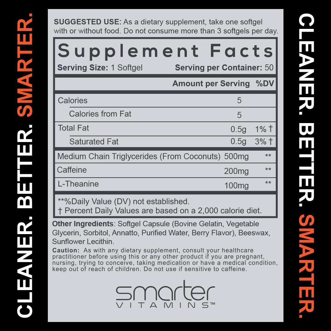 SmarterVitamins énergie et concentration pour routine quotidienne