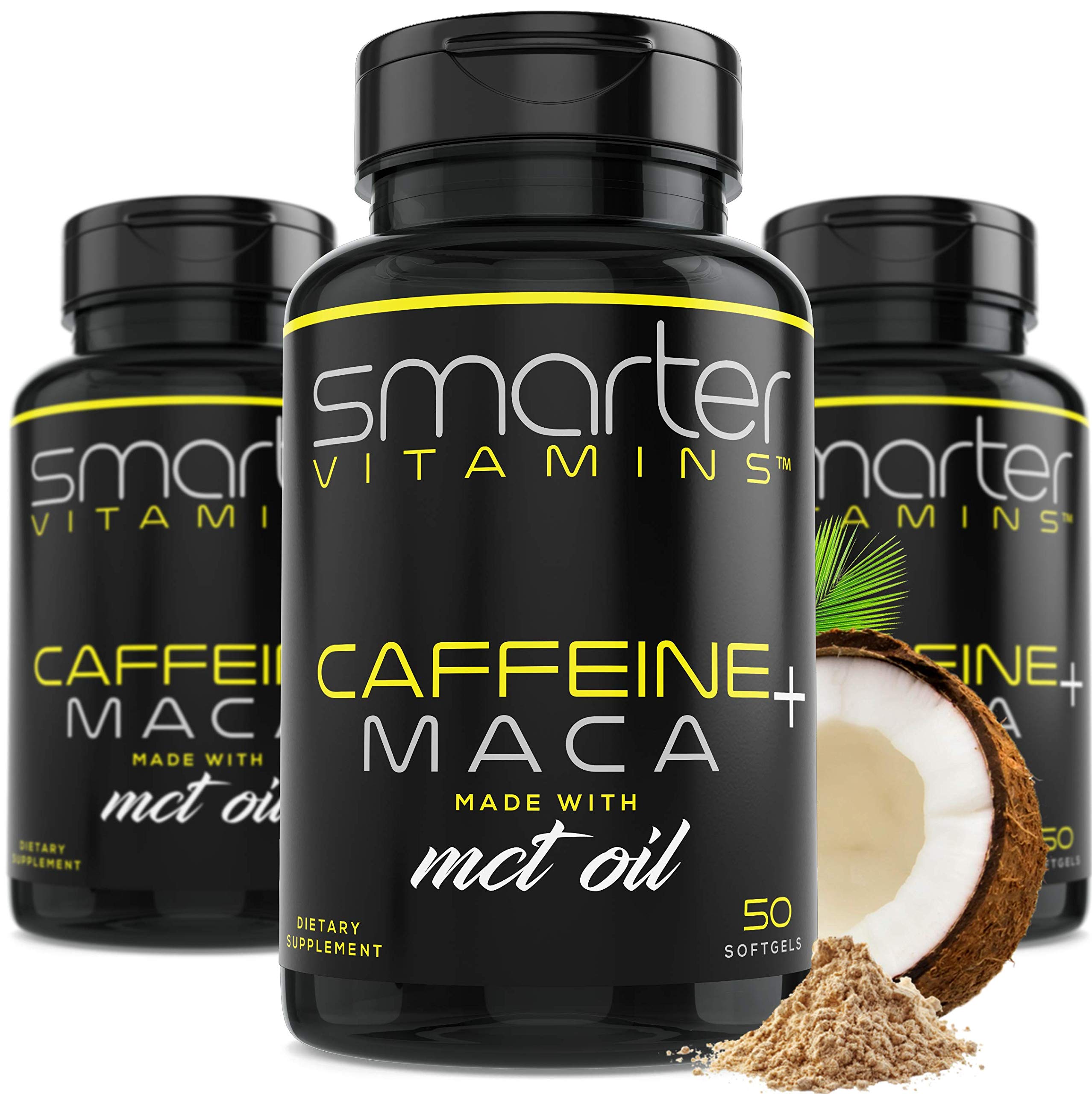 Pilules-énergie SmarterVitamins – pack 3x50 gélules, énergie potentielle durable