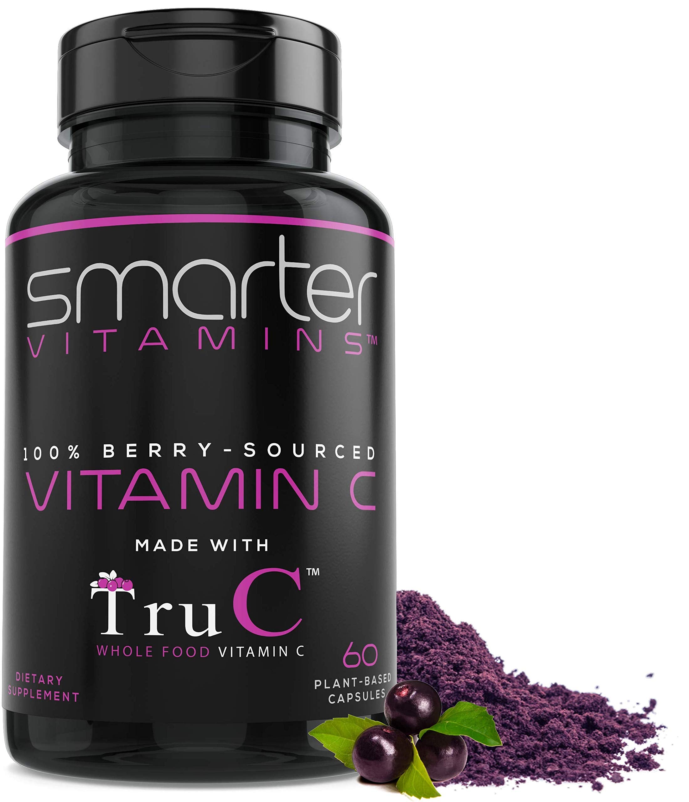 SmarterVitamins Smarter Raw capsules vegan – source naturelle de vitamine C à partir de baies
