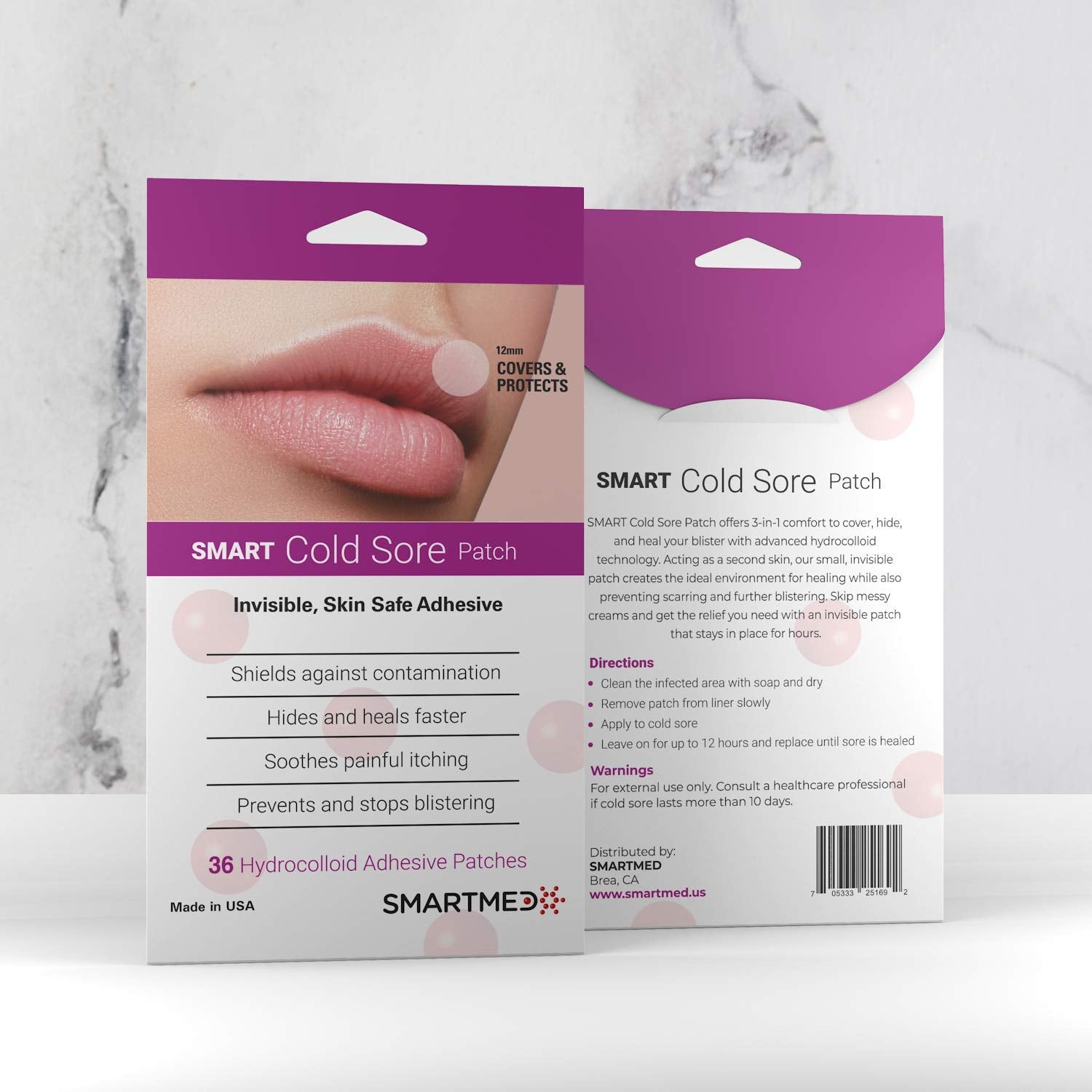 SMARTMED Patch hydrocolloïde – fin et doux, adhère facilement sur la zone concernée.