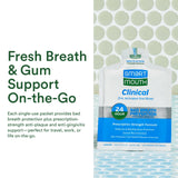 SmartMouth Clinical Rinse – emballage pratique pour pack de 50 portions.