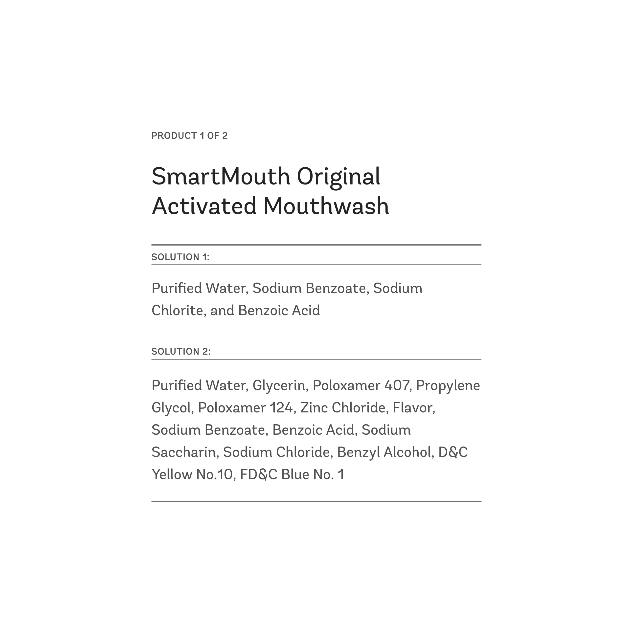 Dentifrice SmartMouth zinc-ion premium en tube pour prévention et blancheur douce.