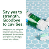 SmartMouth dentifrice zinc-ion – protection de l’émail et réduction de plaque.