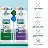 SmartMouth Original – parfum menthe frais : expérience rafraîchissante après chaque rinçage.